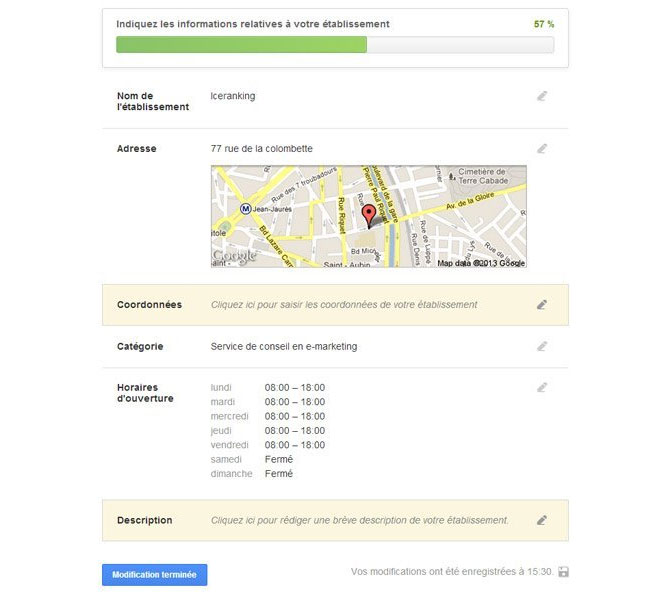 google + local profil