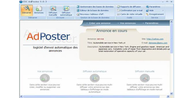 Logiciel ESC AdPoster