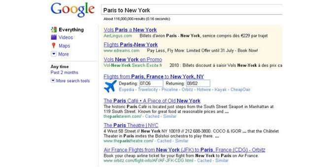 flights google