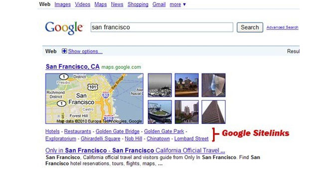 Google Sitelinks