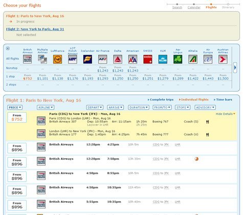 ita software flights