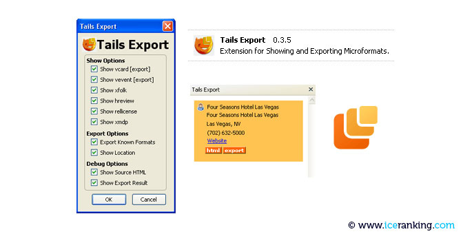 Extension Tails Export firefox